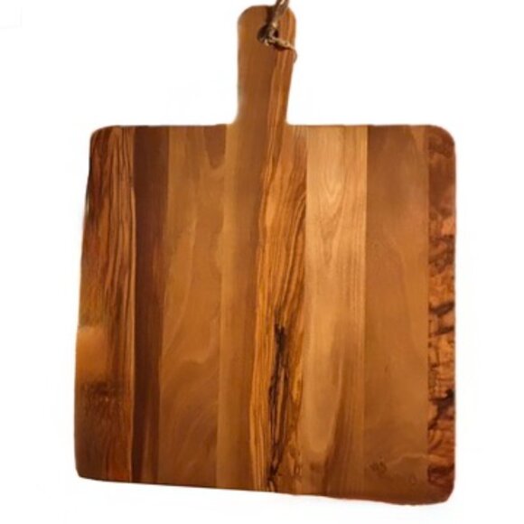 GIFT SET Ralph Lauren Bib Apron & Legno Italian Olive Wood Cheese Board NEW - Picture 2 of 13